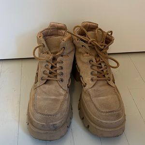 Free people suede military boots